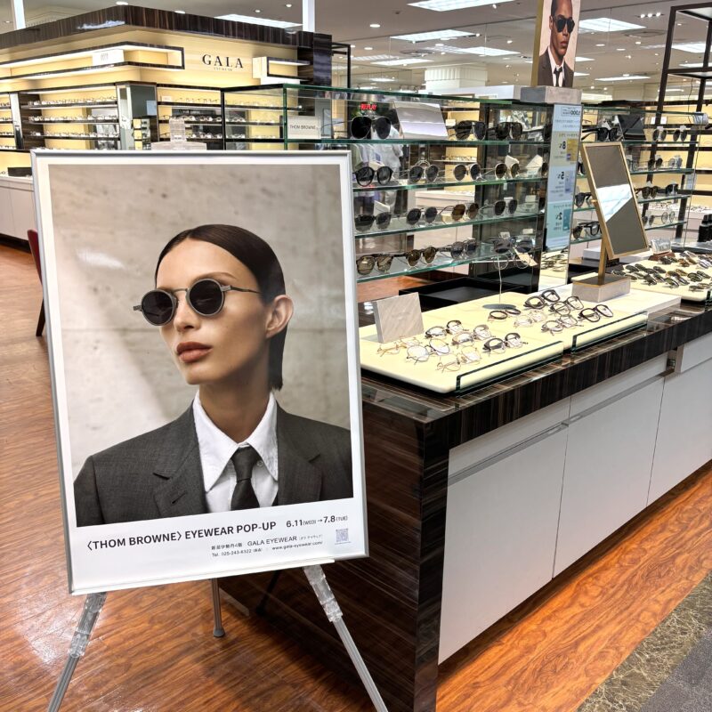 THOM BROWNE EYEWEARのポップアップを開催
